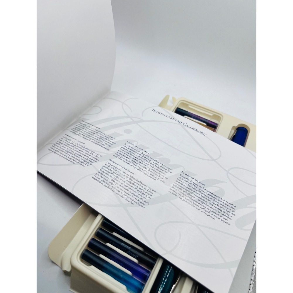 Vintage Sheaffer Calligraphy Intro Kit Not Complete Writing Pads + Tools 3 Pens - Picture 8 of 9